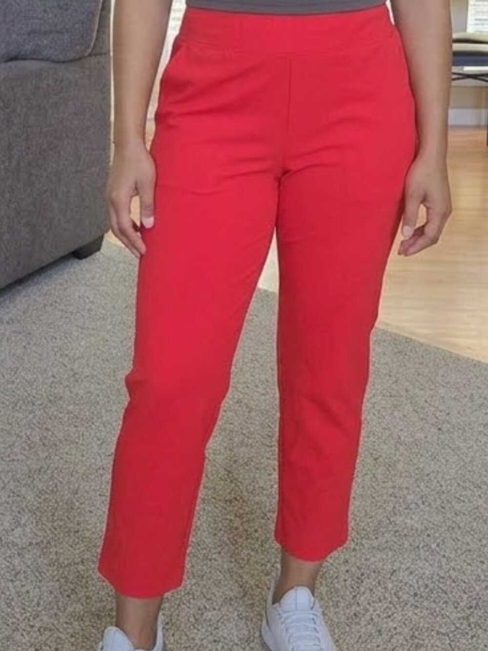NWT Rafaella Sportswear sz Medium comfort elastic waist activewear crop pant